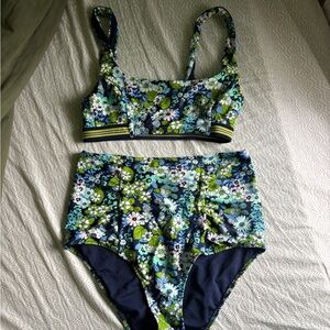 Aerie Floral Bikini Top